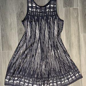 NIC + ZOE Dashed Diamonds Fit and Flare Dress PLUS SIZE